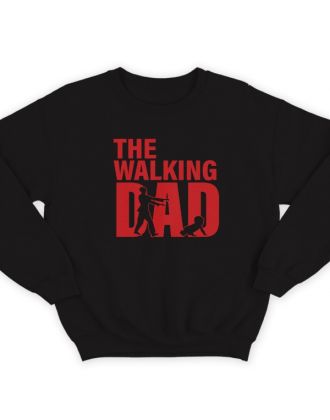 Свитшот в подарок для папы с надписью "Walking dad"